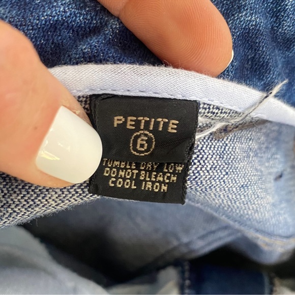 Vintage 👖 Wide Leg Denim 90’s High Waist Liz Claiborne Blue Jeans - Picture 7 of 9